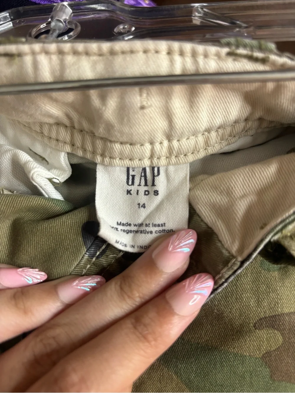 GAP Boy’s Camo Cargo Shorts - Green Camouflage
